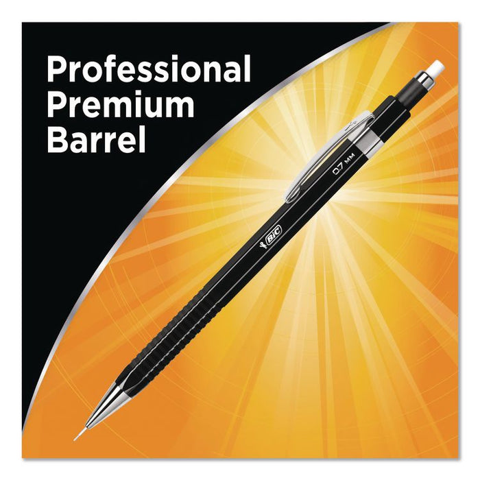 Break Resistant Pro Mechanical Pencils, 0.7 mm, HB (#2), Black Lead, Black Barrel