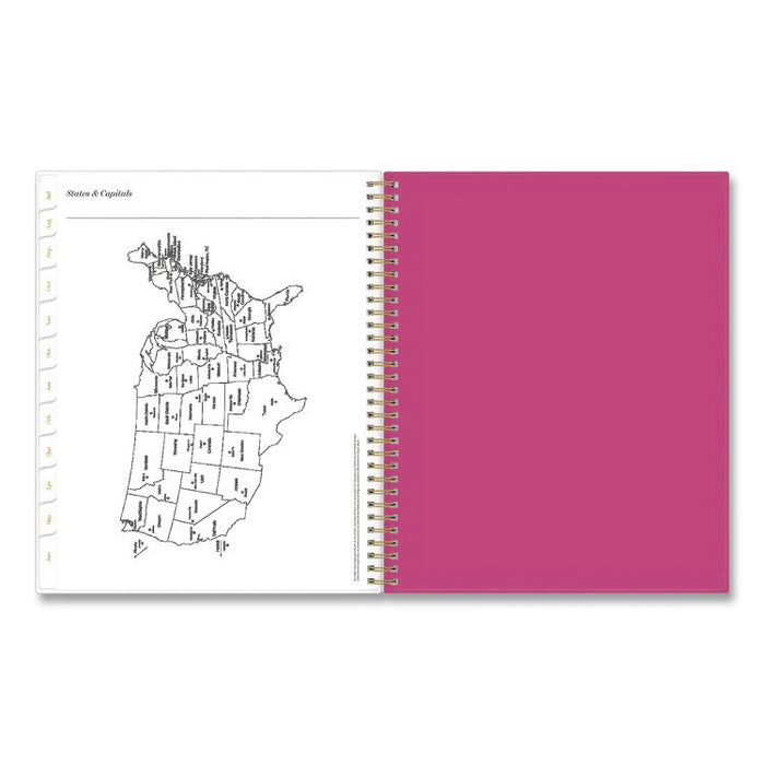 Sincerely Jules Helenora Academic Year Weekly/Monthly Planner, 11 x 8.5, Pink Floral Cover, 12-Month: July 2025 to June 2026