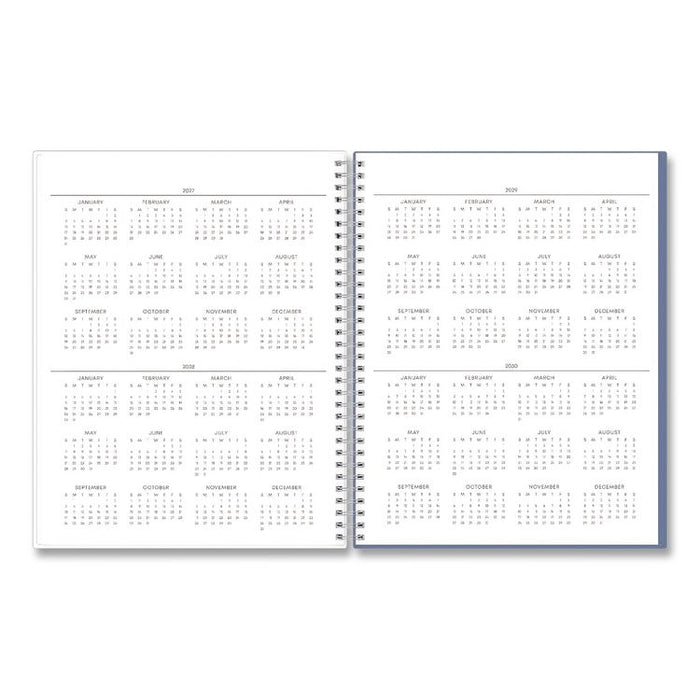 Tanya Blue Academic Year Daily Planner, Abstract Artwork, 11 x 8.5, Multicolor Cover, Supports Four Academic Years: 2025-2028