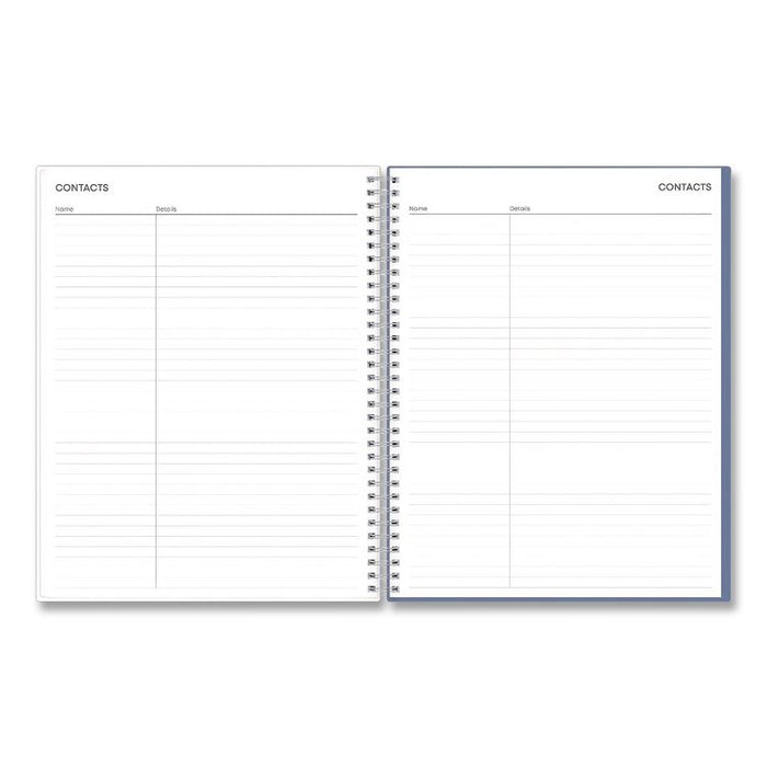 Tanya Blue Academic Year Daily Planner, Abstract Artwork, 11 x 8.5, Multicolor Cover, Supports Four Academic Years: 2025-2028