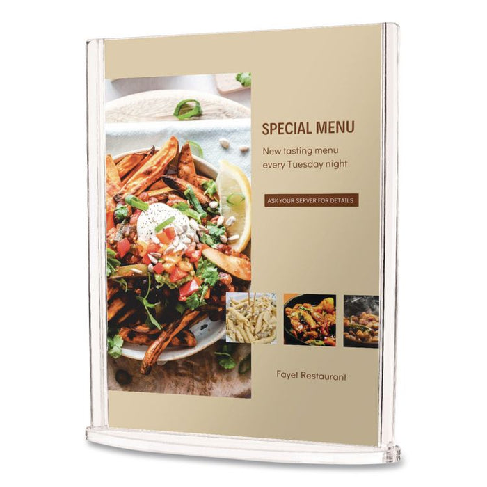 Tabletop Sign and Menu Holder, 5 x 7 Insert, Clear