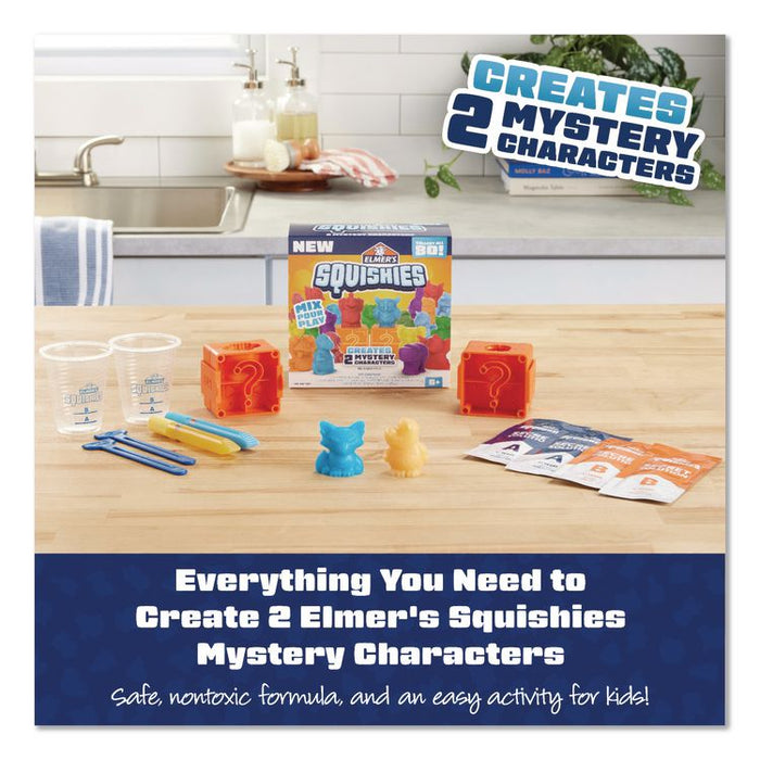 Squishies Kids' Activity Kit with (2) Mystery Character Molds, Ages 6 and Up, 12 Pieces