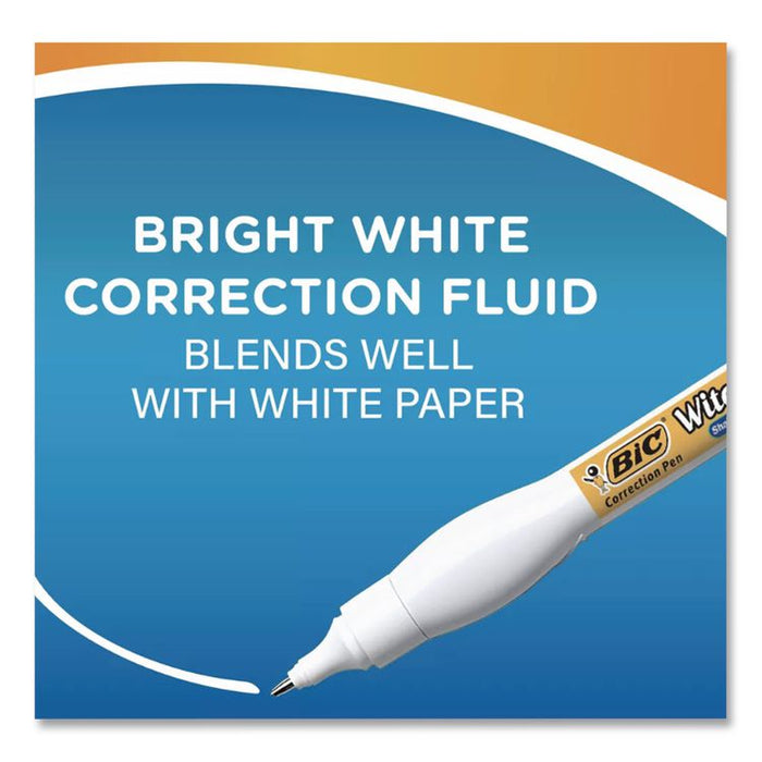 Wite-Out Shake 'n Squeeze Correction Pen, Needle Tip, 0.27 oz, White