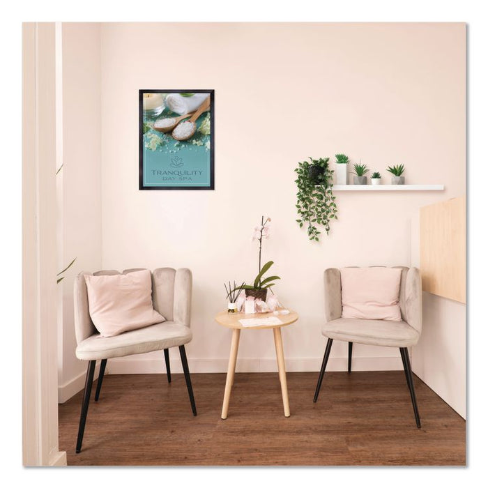 Poster Frame, MDF, 12 x 18 Insert, Black, 10/Pack
