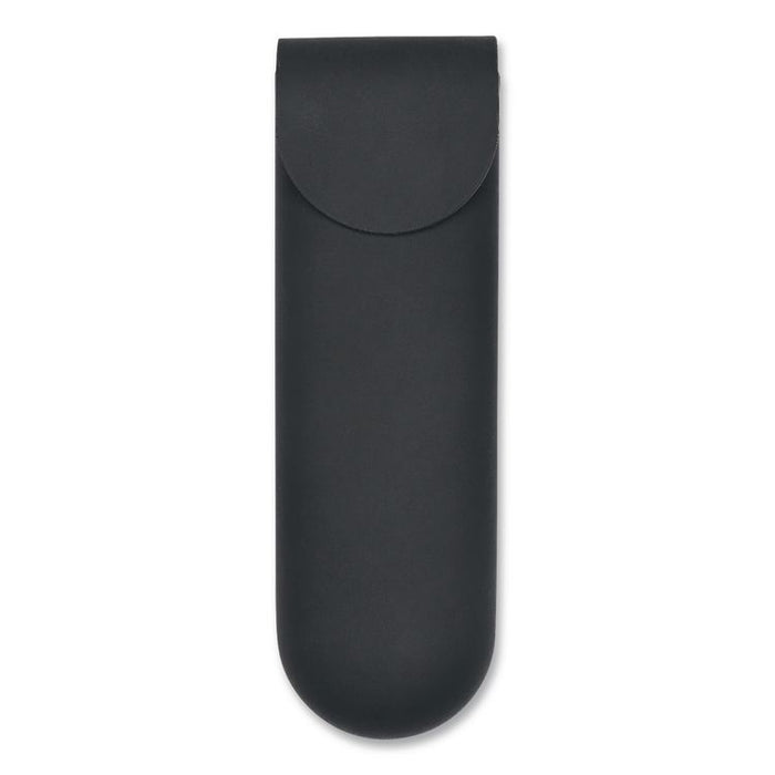 Silicone Travel Pouch, 3 x 1.3 x 9, Black