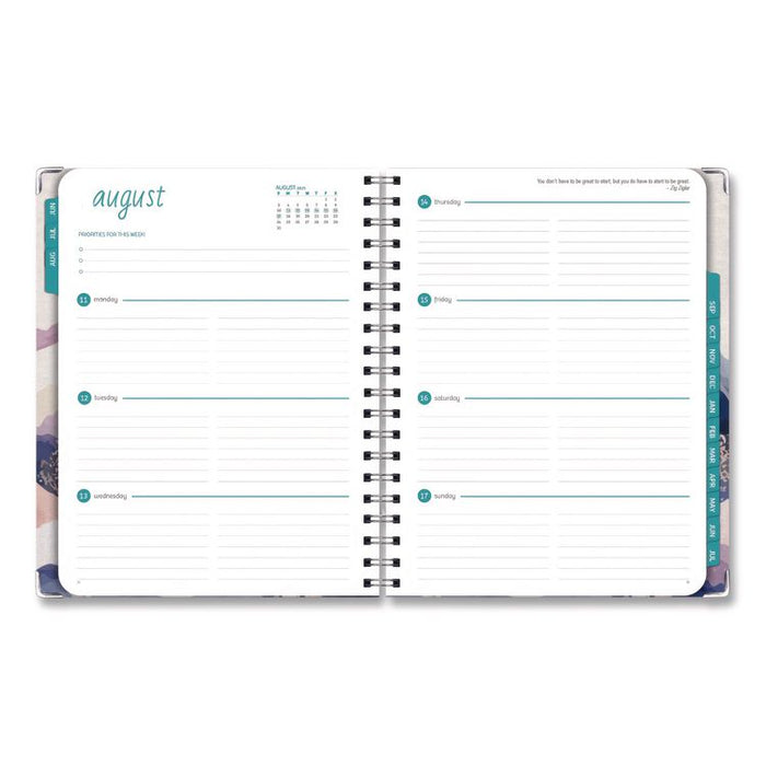 Pastel Mountains Academic Year Weekly/Monthly Planner, 11 x 8.5, Multicolor Cover, 14-Month: June 2025 to July 2026