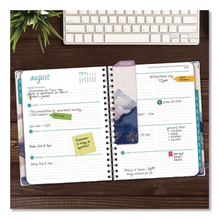 Pastel Mountains Academic Year Weekly/Monthly Planner, 11 x 8.5, Multicolor Cover, 14-Month: June 2025 to July 2026