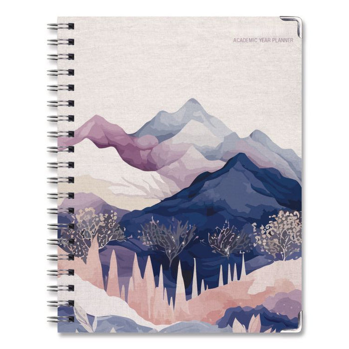 Pastel Mountains Academic Year Weekly/Monthly Planner, 11 x 8.5, Multicolor Cover, 14-Month: June 2025 to July 2026