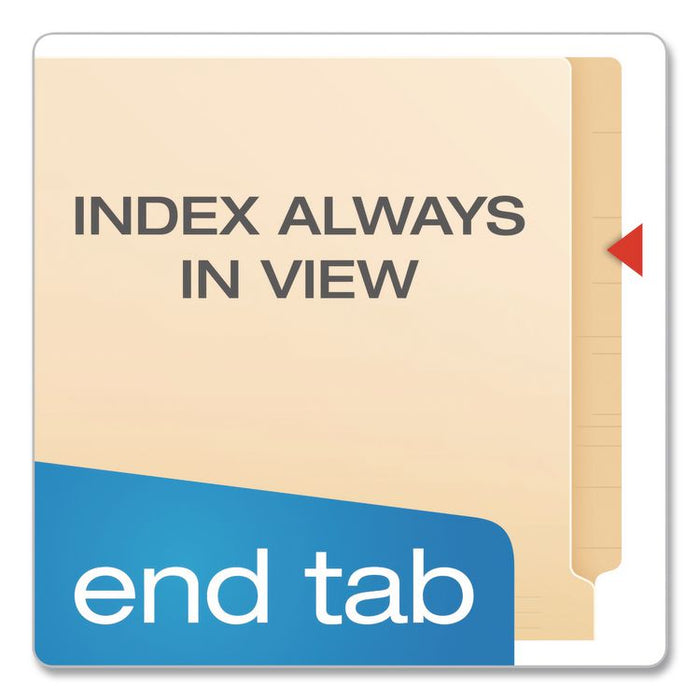 Manila End Tab Folders, Straight Tabs, Legal Size, Manila, 100/Box
