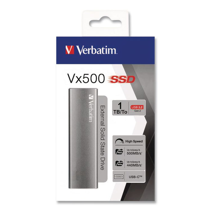 Vx500 External Solid State Drive, 1 TB, USB 3.2 Gen 2, Space Gray