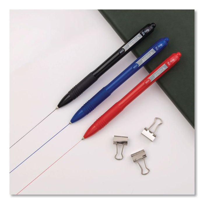 Z-Grip Recycled Retractable Ballpoint Pen, Medium 1 mm, Blue Ink, Blue Barrel, Dozen