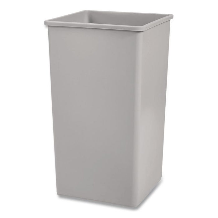 Untouchable Square Waste Receptacle, 50 gal, Plastic, Gray