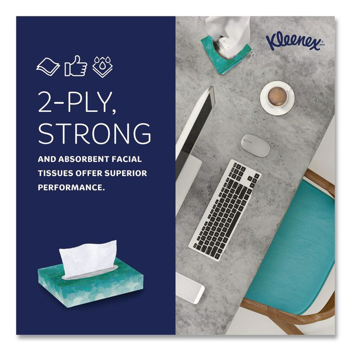 White Facial Tissue Junior Pack, 2-Ply, 48 Sheets/Box, 64 Boxes/Carton
