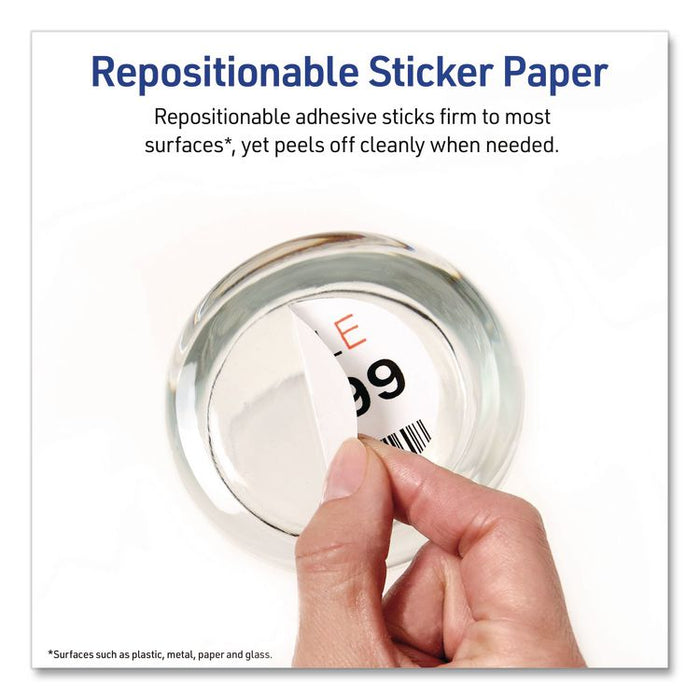 Multipurpose Sticker Project Paper, Inkjet, 8.5 x 11, 15 Sheets/Pack
