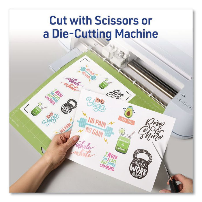 Multipurpose Sticker Project Paper, Inkjet, 8.5 x 11, 15 Sheets/Pack