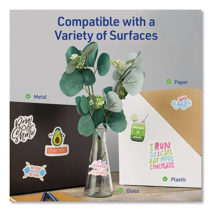 Multipurpose Sticker Project Paper, Inkjet, 8.5 x 11, 15 Sheets/Pack