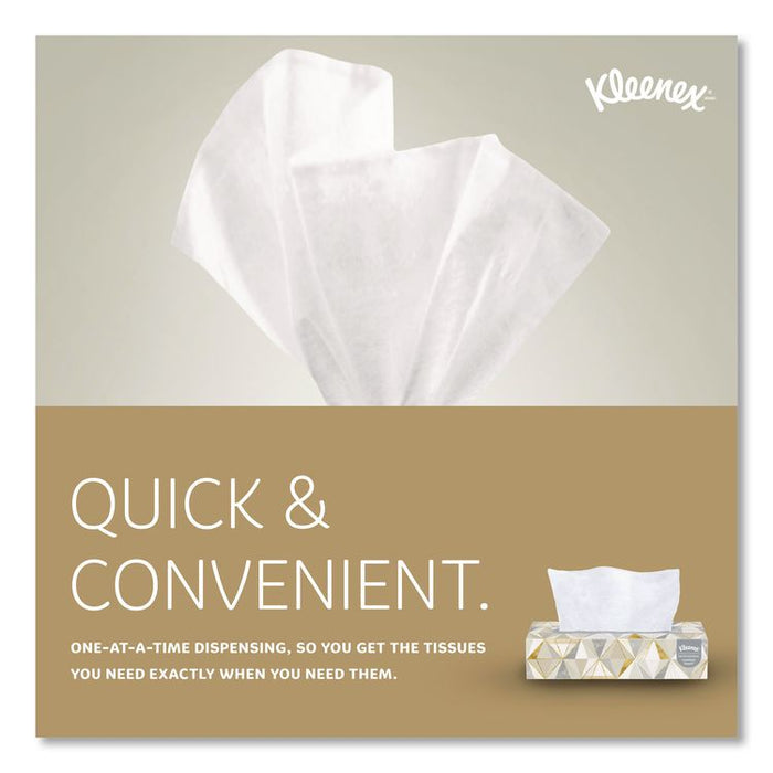 White Facial Tissue, Pop-Up Box, 2-Ply, 125 Sheets/Box