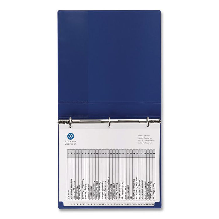Customizable Table of Contents Ready Index Black and White Dividers, 31-Tab, 1 to 31, 11 x 8.5, White, 6 Sets