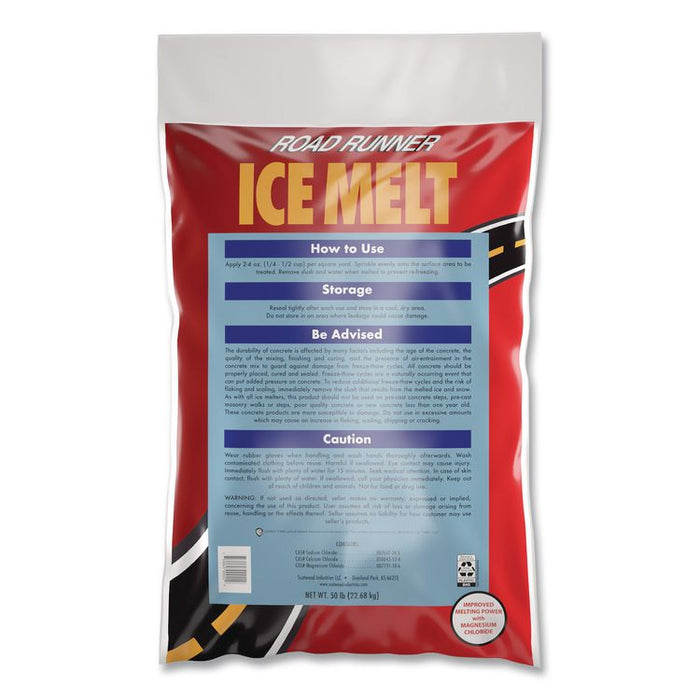 Road Runner Ice Melt, 50 lbs Bag, 50/Pallet