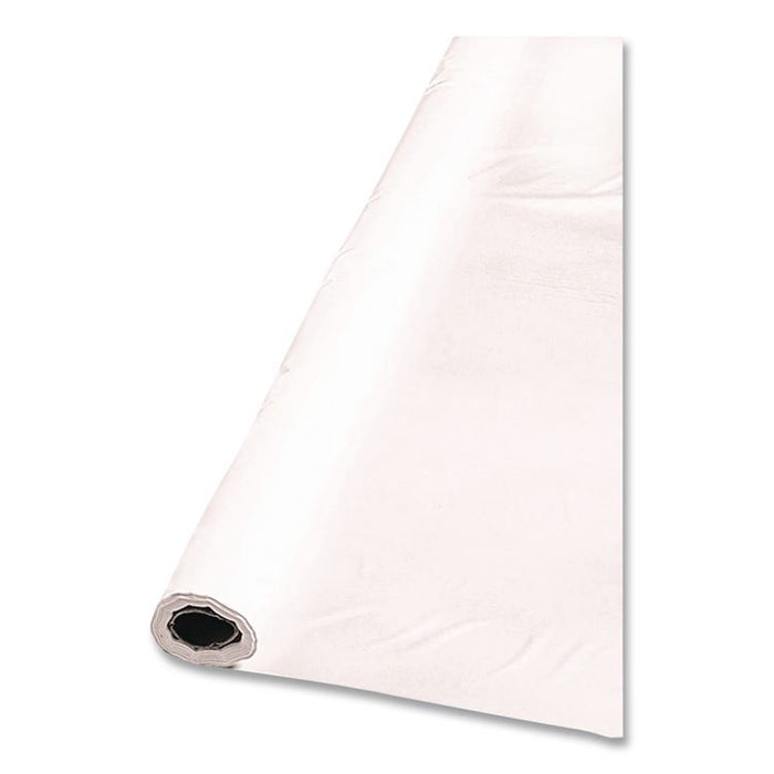 Table Set Plastic Banquet Roll, Table Cover, 40" x 100 ft, White
