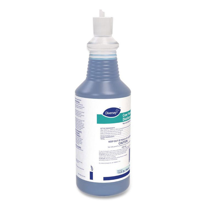 Crew Neutral Non-Acid Bowl and Bathroom Disinfectant, Fresh Scent, 32 oz Squeeze Bottle, 12/Carton
