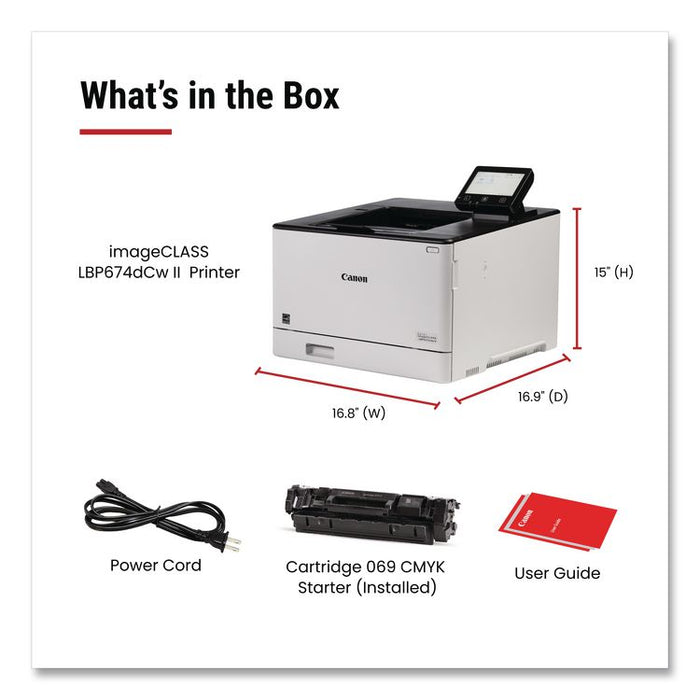 imageCLASS LBP674Cdw II Wireless Laser Printer