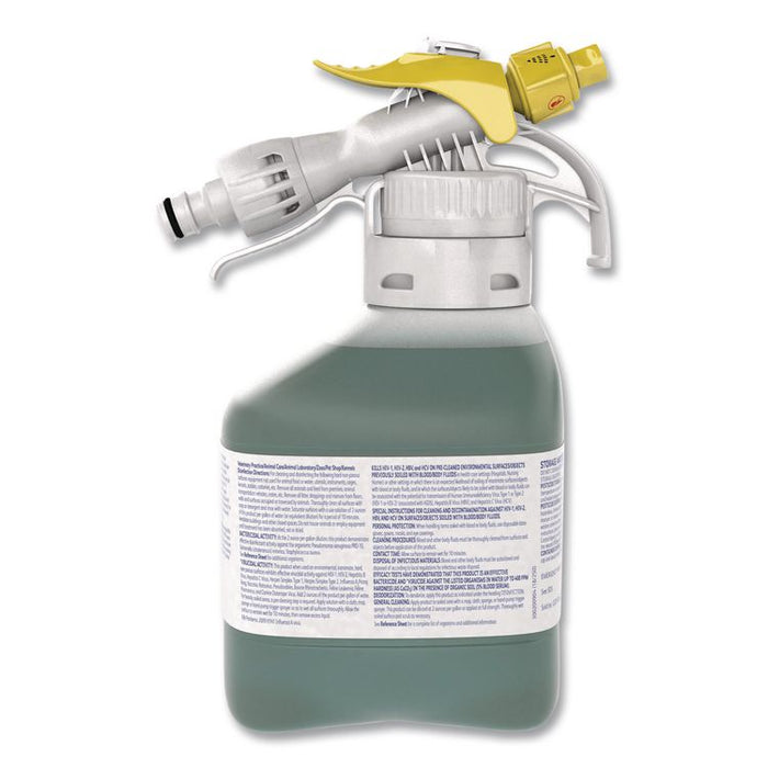 Crew Restroom Floor/Surface Non-Acid Disinfectant Cleaner, Fresh Scent, 1.5 L RTD Bottle, 2/Carton