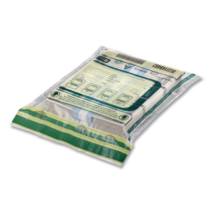 Series D Deposit Bags, Plastic, 12" x 16", White, 100/Pack