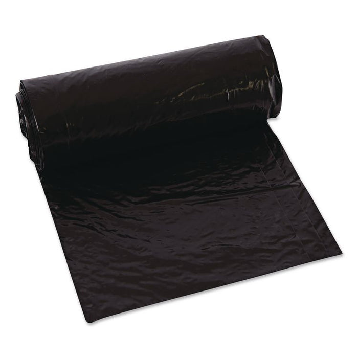 Linear Low-Density Can Liners, 33 gal, 0.63 mil, 33 x 39, Black, 25 Bags/Roll, 10 Rolls/Carton