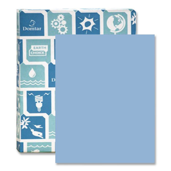 Card Stock, 110 lb Cover Weight, 8.5 x 11, Blue, 250/Pack