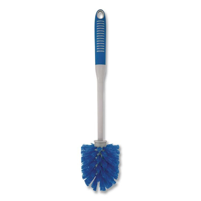 Toilet Bowl Brush and Caddy, Blue/Gray