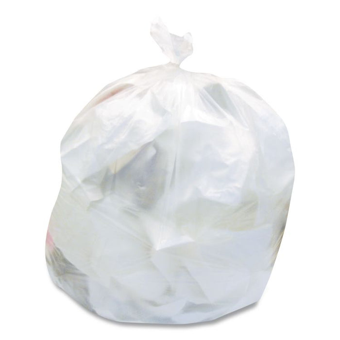 High-Density Waste Can Liners, 10 gal, 8 mic, 24 x 24, Natural, 1,000/Carton