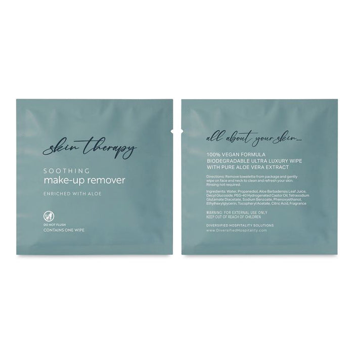Luxury Wipe, Individually Wrapped, 1-Ply, 9.25 x 6, Fresh Aloe, White, 500/Carton