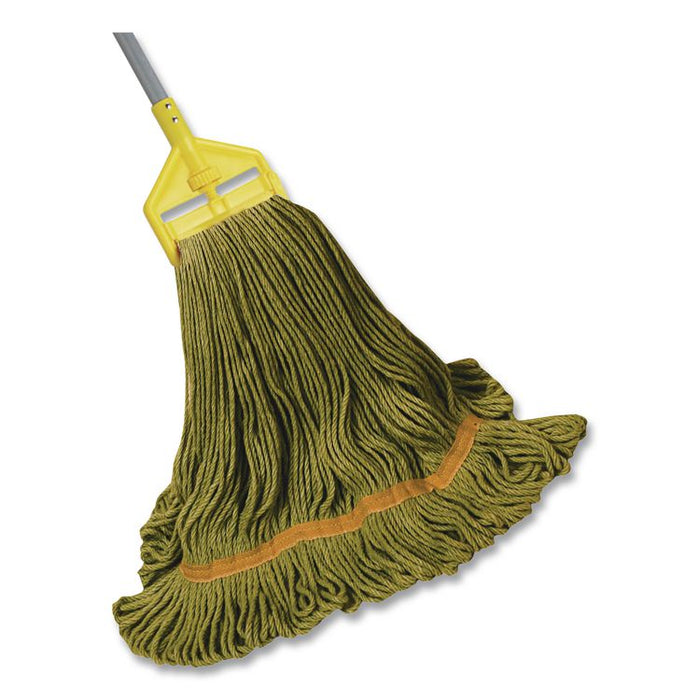 1200 Series Mop Head, PET, Large, 5" Headband, Green