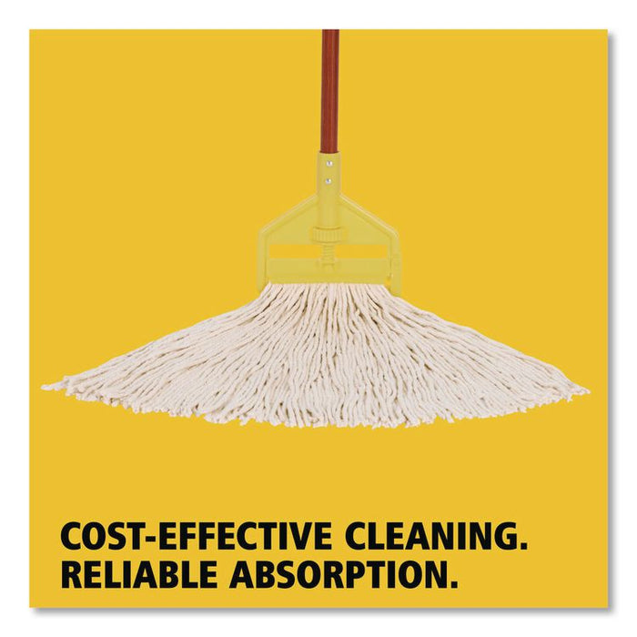Value Pro Mop Head, Cotton, Large, White