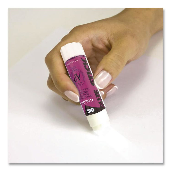 Glue Stick,1.3 oz, Applies Purple, Dries Clear
