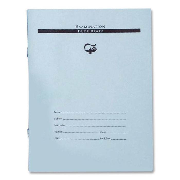 Examination Bluebook, Wide/Legal Rule, Blue Cover, (10) 8.5 x 7 Sheets