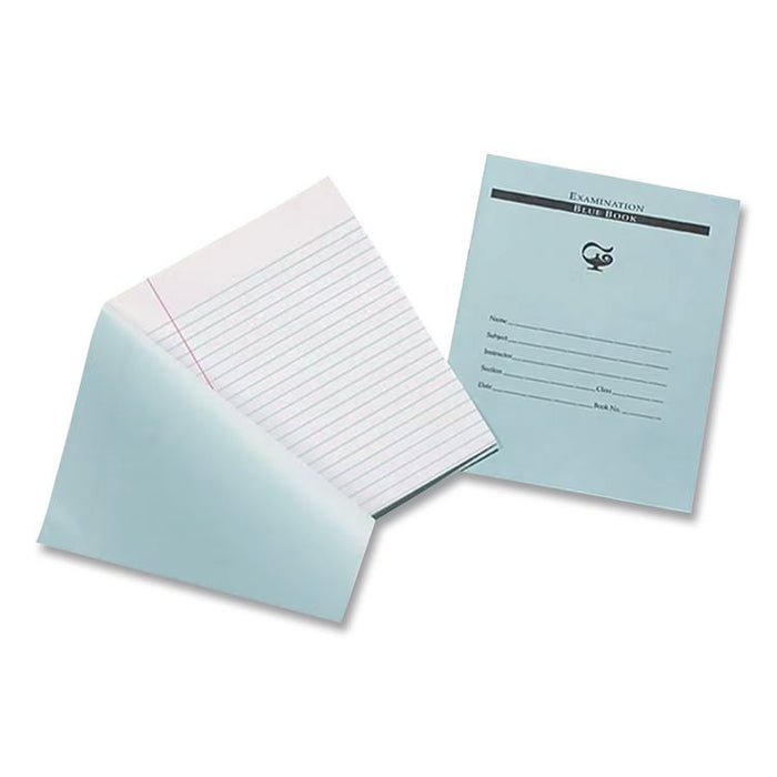 Examination Bluebook, Wide/Legal Rule, Blue Cover, (10) 8.5 x 7 Sheets