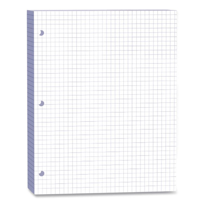 Composition Paper, 3-Hole, 8.5 x 11, 1/4", Quadrille: 4 sq/in, 500 Sheets/Ream