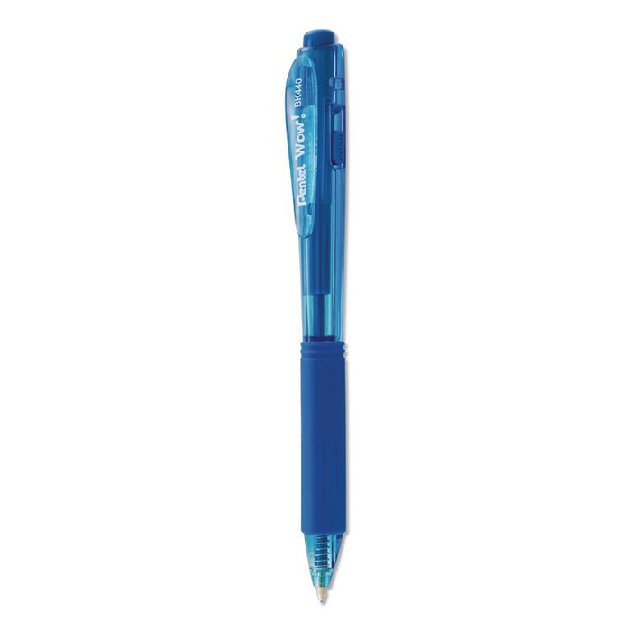 WOW! Ballpoint Pen, Retractable, Medium 1 mm, Assorted Ink and Barrel Colors, 18/Pack