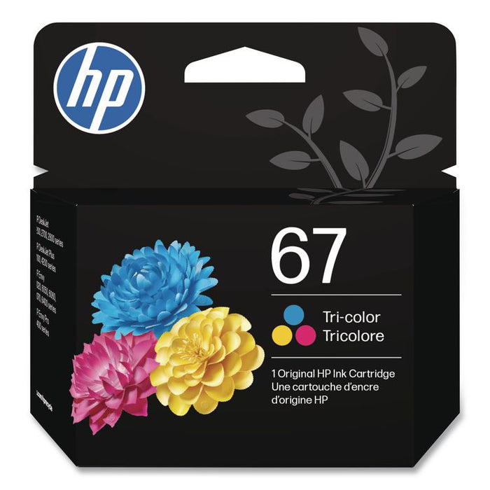 HP 67, (3YM55AN) Tri-Color Original Ink Cartridge