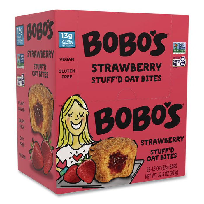 Stuff'd Oatmeal Bites, Strawberry, 1.3 oz Individually Wrapped, 25/Box