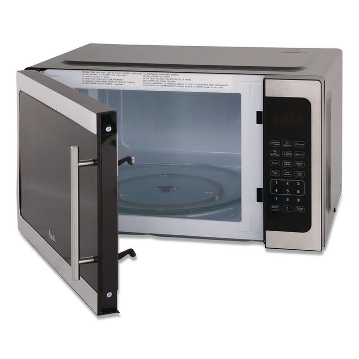 1.5 cu ft Countertop Microwave, 1,000 W, Stainless Steel/Black