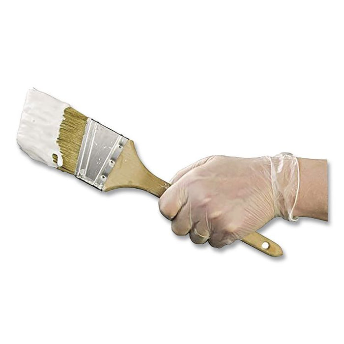 Industrial Vinyl Gloves, Powder-Free, X-Large, 3 mil Thick, 9.5" Long, Clear, 100/Box