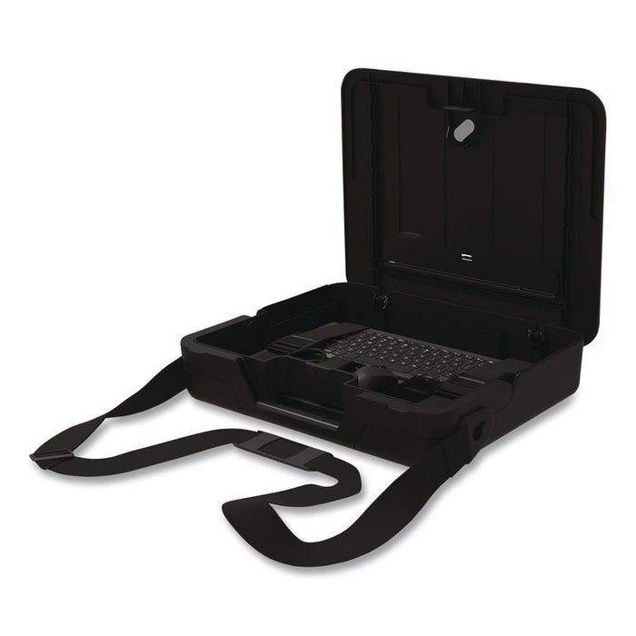 Breyta Briefcase, Fits Devices Up to 14", Plastic, 15.11 x 12 x 3.5, Black