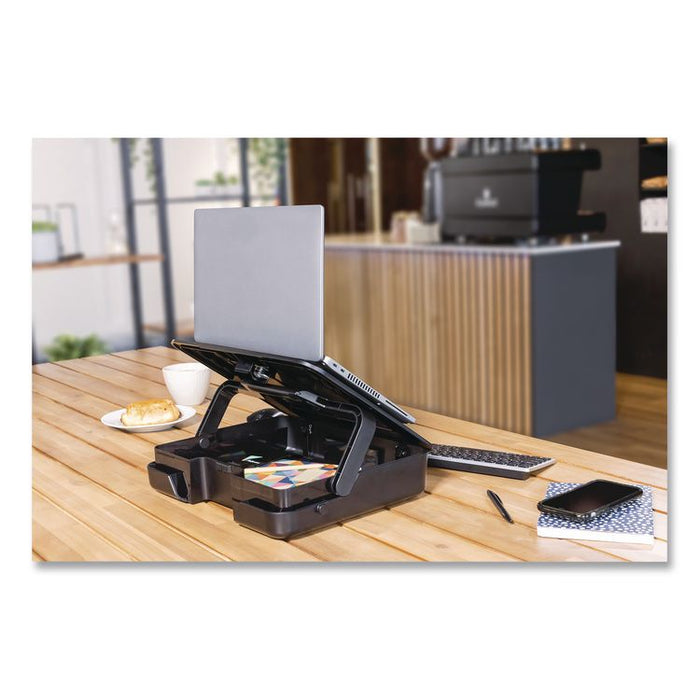 Breyta Briefcase, Fits Devices Up to 14", Plastic, 15.11 x 12 x 3.5, Black
