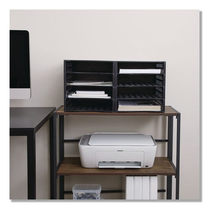 Literature Organizer, 8 Sections, 21 x 12.25, Black