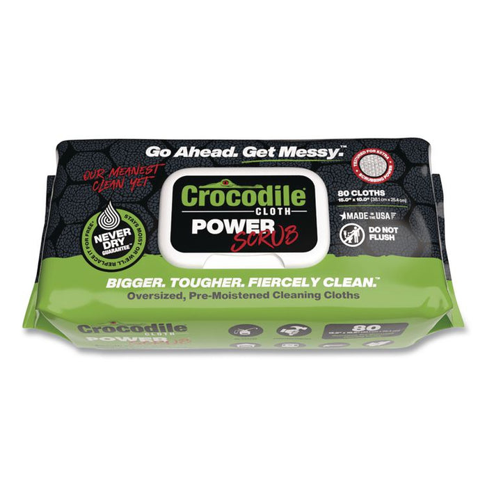 PowerSCRUB Cleaning Cloths, 10 x 15, White, 80/Pack