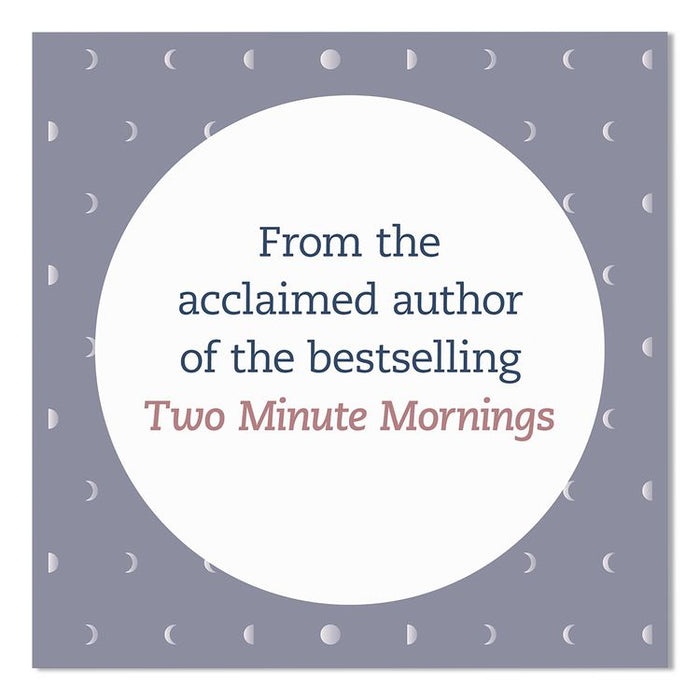 Guided Journal: Two Minute Evenings - Wind Down Your Day by Neil Pasricha, Blue/Silver Cover, (152) 6.25 x 4.75 Sheets