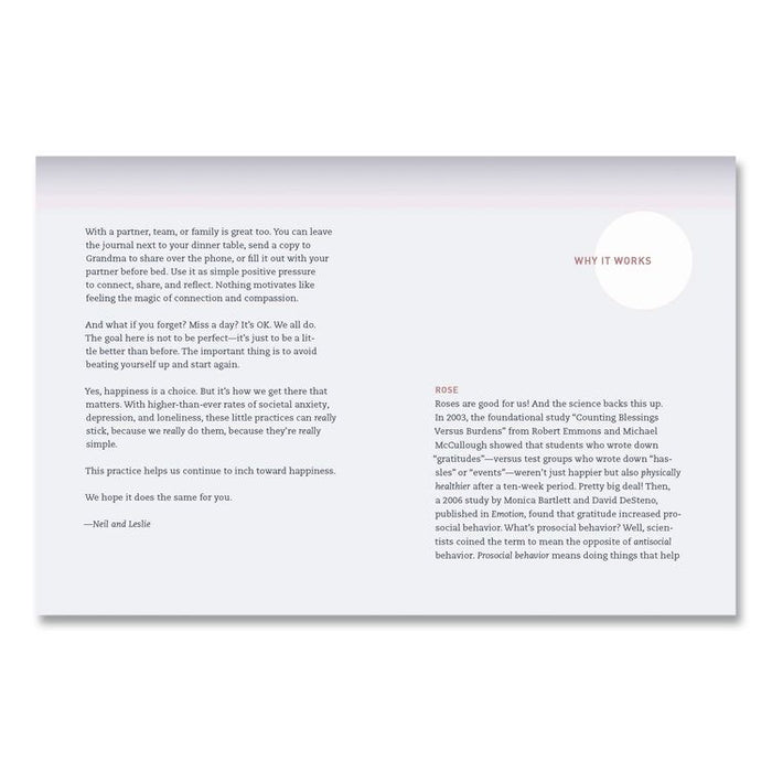 Guided Journal: Two Minute Evenings - Wind Down Your Day by Neil Pasricha, Blue/Silver Cover, (152) 6.25 x 4.75 Sheets